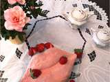 Gâteau bisou rose tendre