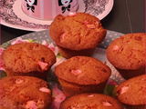 Muffins moelleux aux pralines roses