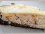 Cheesecake marbre au chocolat et aux cookies