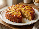 Gâteau pommes renversé caramélisées fondant