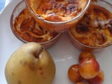 Clafoutis mirabelle poire