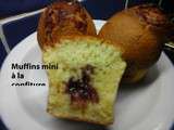 Muffins mini à la confiture (ici framboise)