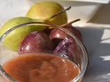 Compote de poires et prunes