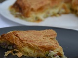 Galette salé aux poireaux & lardons & fromage raclette