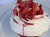 Mini pavlova aux fraises