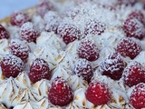 Tarte à la framboise & meringuée