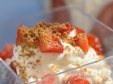 Verrines express fraises / spéculoos
