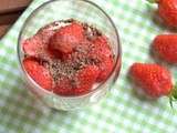 Verrine fraise-choco