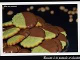 Biscuits à la pistache et chocolat