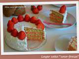 Layer cake  coco-fraise 