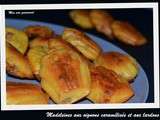 Mini-madeleines aux oignons caramélisés et aux lardons