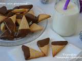 Triangles  amande-chocolat 