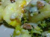 Gartin de brocolis et pommes de terre au thon