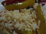 Riz au chorizo et légumes colorés