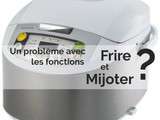 Problème d’inversion « mijoter » et « frire » avec le multicuiseur Philips blanc