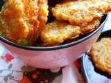 Biscuits apéritifs au parmesan, à la carotte et aux graines de pavot