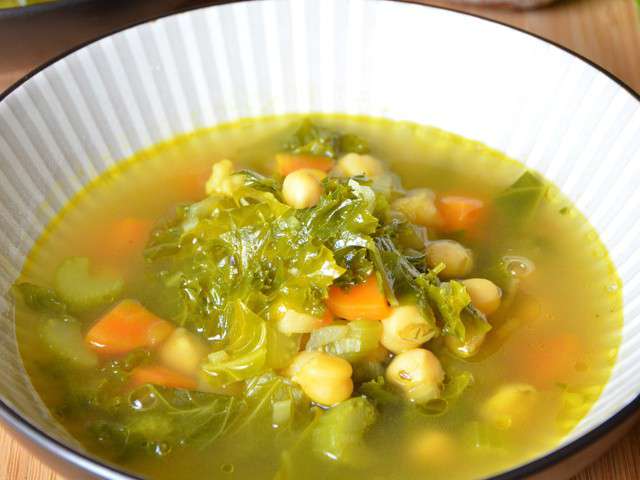 Recettes de Soupe au chou et Pois chiche