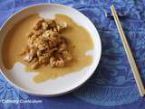 Aiguillettes de poulet aux cacahuètes, soja, champignons au wok (Chicken Breast with peanuts, soybeans, mushrooms wok)