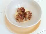 Boulettes avec des restes de jambon entier (Meatballs with whole ham leftovers)