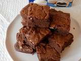 Brownies au chocolat au lait et oreos blancs (Brownies with milk chocolate and white oreo)