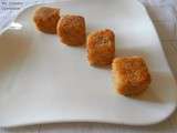 Cubes de risotto panés (Cubes of breaded risotto)
