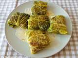 Feuilles de choux farcies à la viande (recette spéciale restes) (Cabbage leaves stuffed with meat (special leftovers recipe)