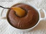 Fondants poires chocolat (Chocolate fondant with pears)