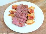 Magrets de canard aux figues, poires et miel (Duck breast with figs, pears and honey)