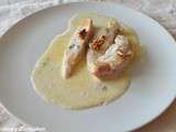 Poulet au roquefort et aux noix (Chicken with Roquefort and walnuts)