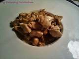 Risotto au poulet, champignons, épices du trappeur et sirop d'érable