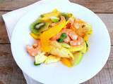 Salade de crevettes aux fruits d'hiver (Shrimps salad with winter fruit)