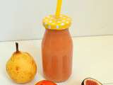 Smoothie d'automne poires, figues, prunes (Fall smoothie with pears, figs and plums)