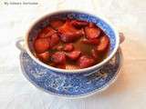 Soupe de fraises au vin rouge (Strawberry soup with red wine)