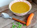 Soupe de petits pois et carottes au Cook Expert ou pas (Peas and carrots soup)
