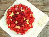 Tarte fraises, framboises et lemon curd (Strawberry, raspberry, lemon curd tart)