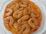 Tatin de pêches plates au romarin et au golden syrup (Tatin flat peaches with rosemary and golden syrup)