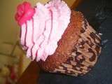 Cupcake chocolat cerise de la St Valentin