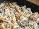 Gratin de croûtons de pain aux champignons et  Ma cuisine Astucieuse  de Sonia Ezgulian
