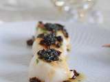 Saint Jacques au caviar De Neuvic et vinaigrette asiatique
