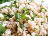 Salée : petite salade de boulgour à la menthe et garam masala