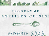 Ateliers cuisine Novembre 2023