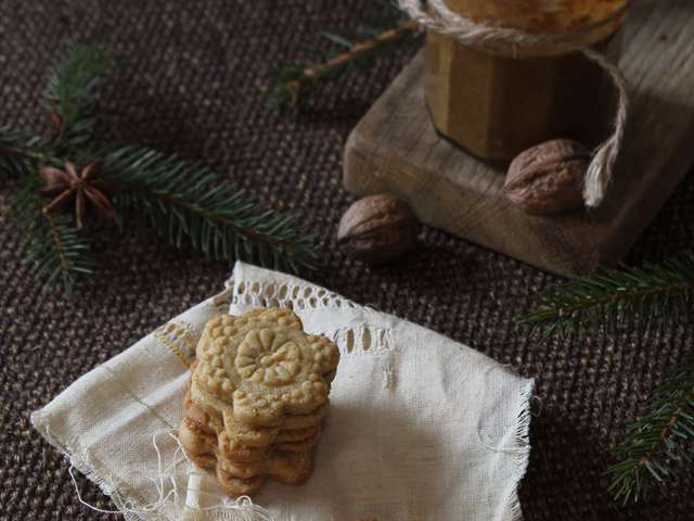 Sablés de Noël aux épices à pain d'épices et à la vergeoise