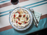 Carpaccio de cèpes copeaux de parmesan