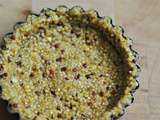 Pâte à tarte salée au quinoa en deux ingrédients