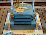 Cake Design  Saint Seiya  – Lucas 13 ans – Gâteau à la Compote & Ganache à la Pêche