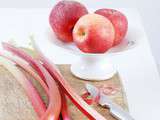 Cobbler pomme-rhubarbe - Rhubarb apple cobbler