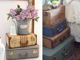 Déco : nouvelle vie pour valises vintages