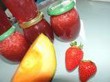 Confiture melon et fraises