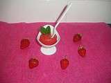 Glace à la fraises
