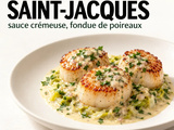 Coquilles Saint-Jacques facile : dorées à la poêle, tendres sous la crème